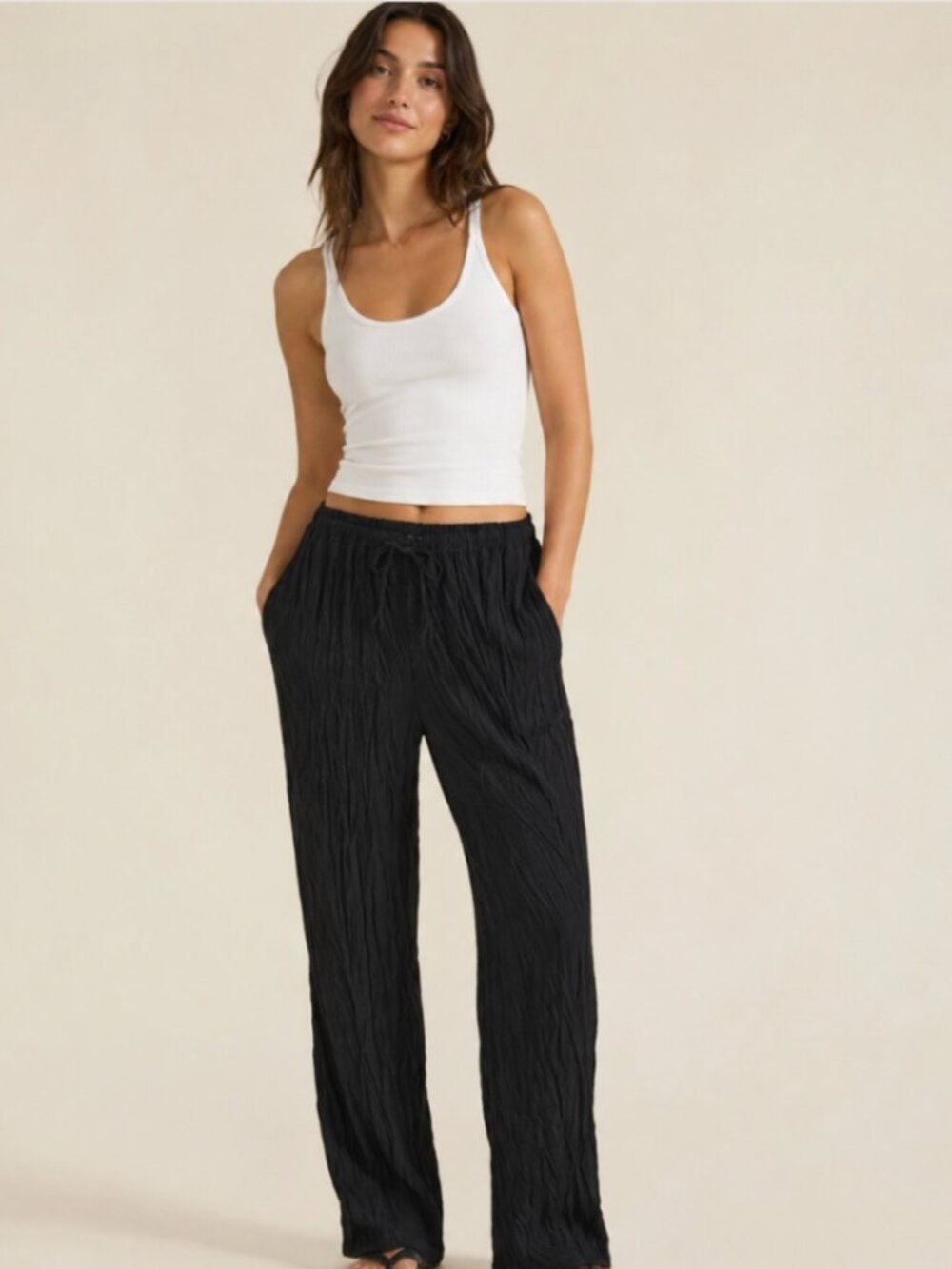 NWT JCrew Soleil Crinkle Pants